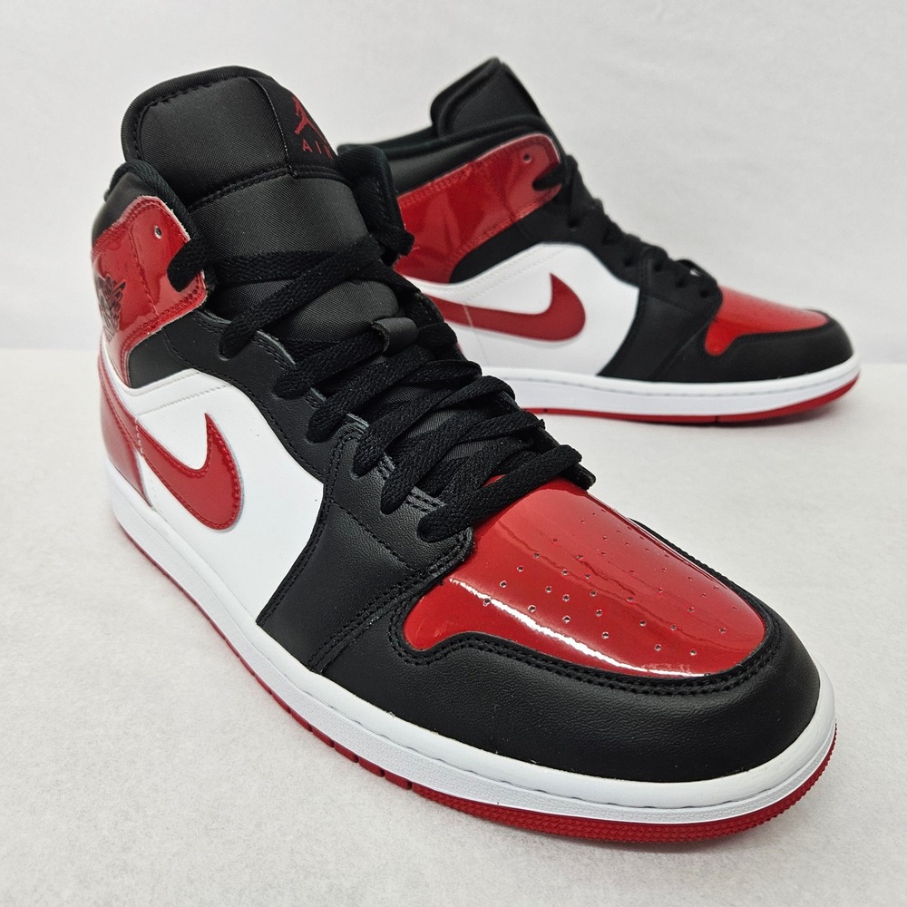 Nike Men's Air Jordan 1 Mid SE Basketball Shoes HV4091-006 Black Red White Sz 11